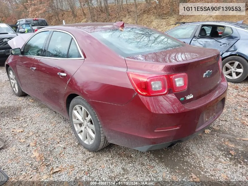 1G11E5SA9GF139553 2016 Chevrolet Malibu Limited Ltz