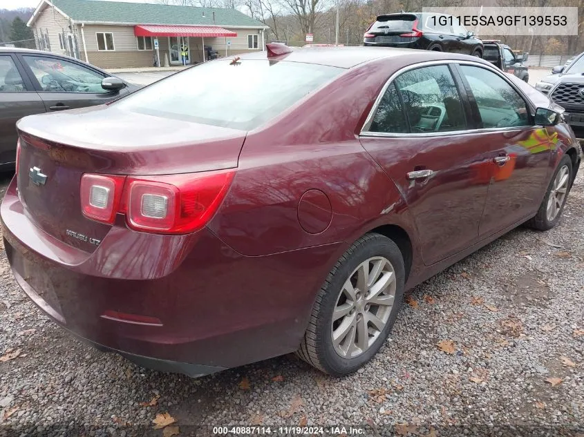 1G11E5SA9GF139553 2016 Chevrolet Malibu Limited Ltz