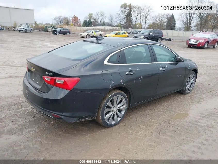 2016 Chevrolet Malibu Premier VIN: 1G1ZH5SX8GF260394 Lot: 40889642