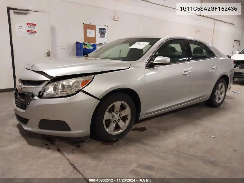 2016 Chevrolet Malibu Limited Lt VIN: 1G11C5SA2GF162436 Lot: 40902512