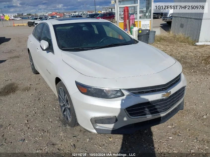 2017 Chevrolet Malibu VIN: 1G1ZE5ST7HF250978 Lot: 12115735