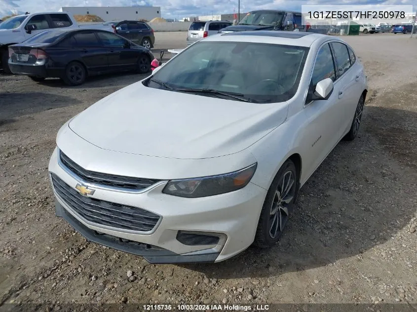 2017 Chevrolet Malibu VIN: 1G1ZE5ST7HF250978 Lot: 12115735