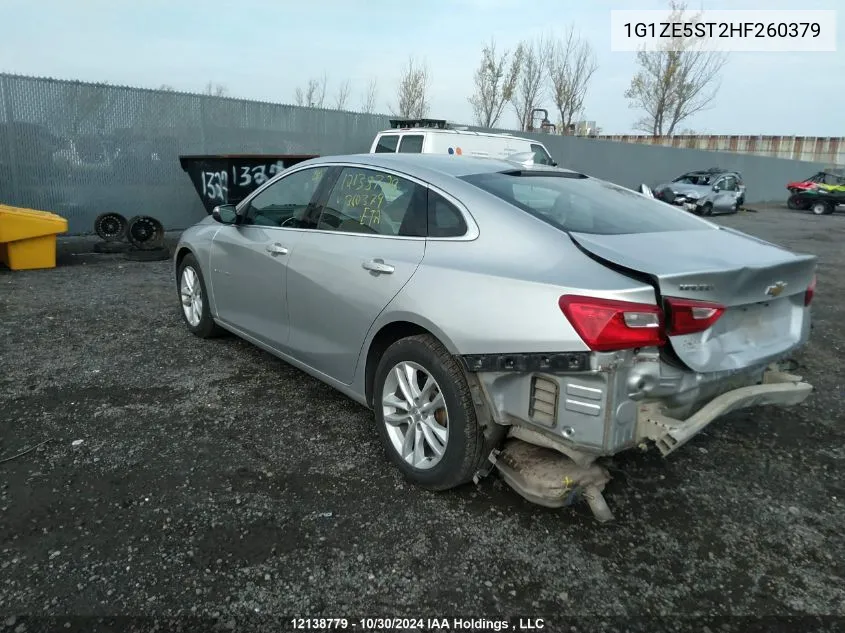 2017 Chevrolet Malibu VIN: 1G1ZE5ST2HF260379 Lot: 12138779