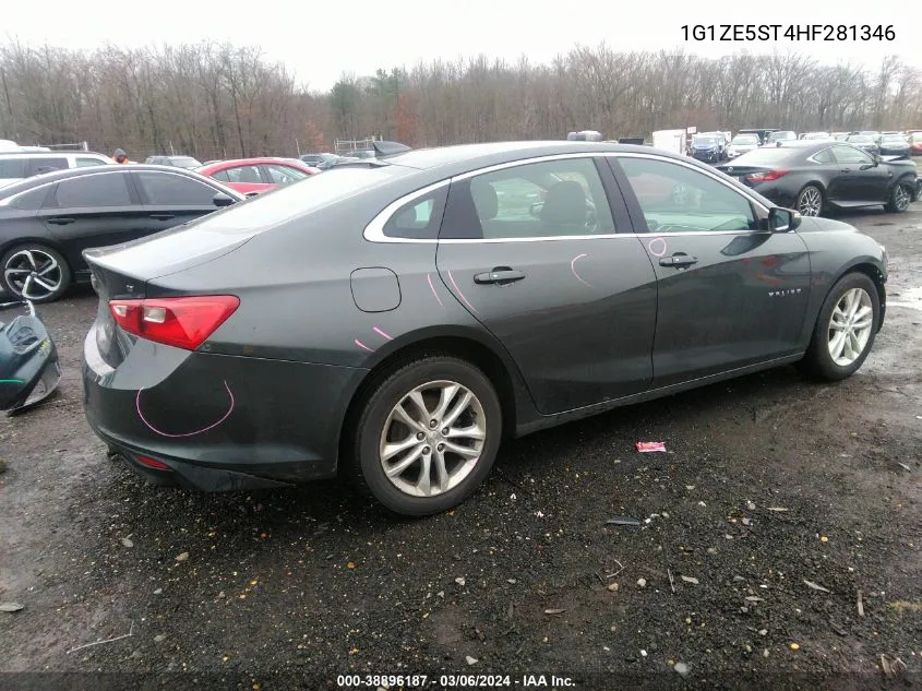 2017 Chevrolet Malibu 1Lt VIN: 1G1ZE5ST4HF281346 Lot: 38896187