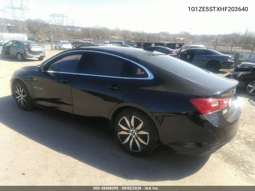 2017 Chevrolet Malibu 1Lt VIN: 1G1ZE5STXHF203640 Lot: 39304379