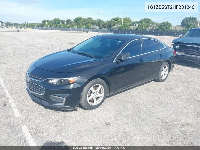 2017 Chevrolet Malibu Ls VIN: 1G1ZB5ST2HF231246 Lot: 39450365