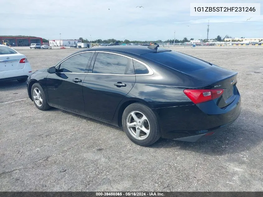 2017 Chevrolet Malibu Ls VIN: 1G1ZB5ST2HF231246 Lot: 39450365