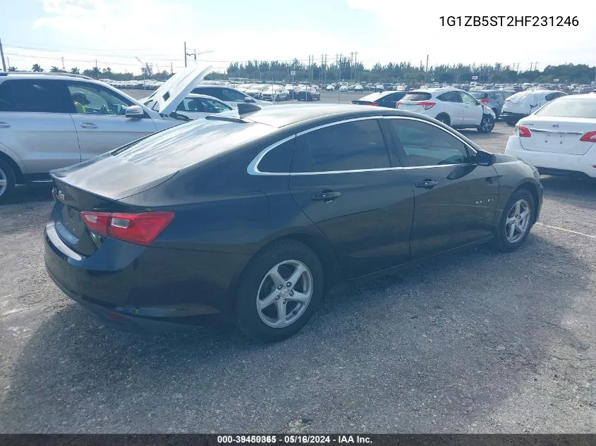 2017 Chevrolet Malibu Ls VIN: 1G1ZB5ST2HF231246 Lot: 39450365