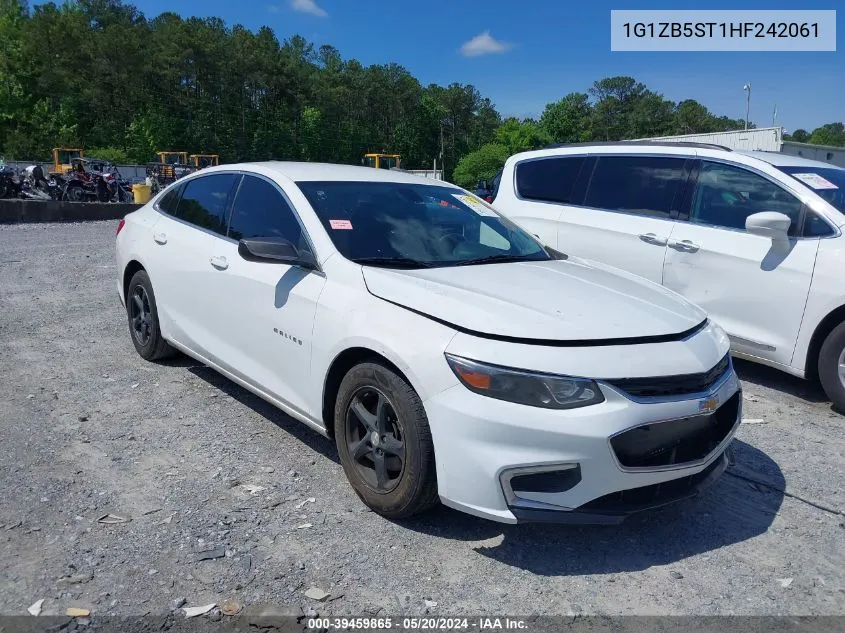 1G1ZB5ST1HF242061 2017 Chevrolet Malibu Ls