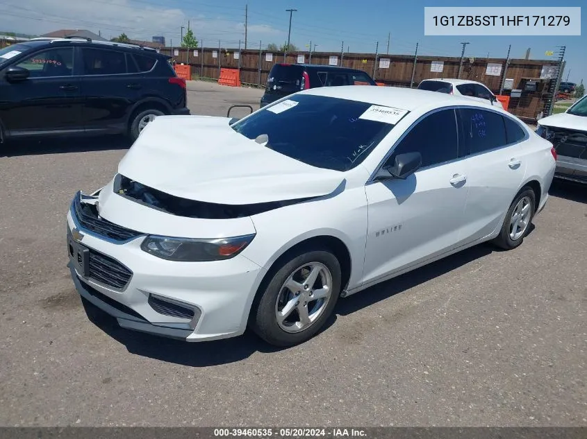 2017 Chevrolet Malibu Ls VIN: 1G1ZB5ST1HF171279 Lot: 39460535