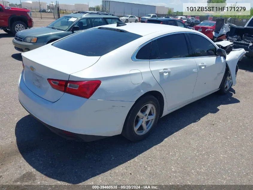 2017 Chevrolet Malibu Ls VIN: 1G1ZB5ST1HF171279 Lot: 39460535