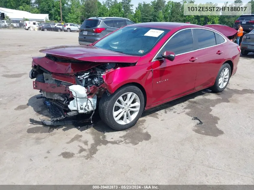 2017 Chevrolet Malibu 1Lt VIN: 1G1ZE5ST2HF188017 Lot: 39482873