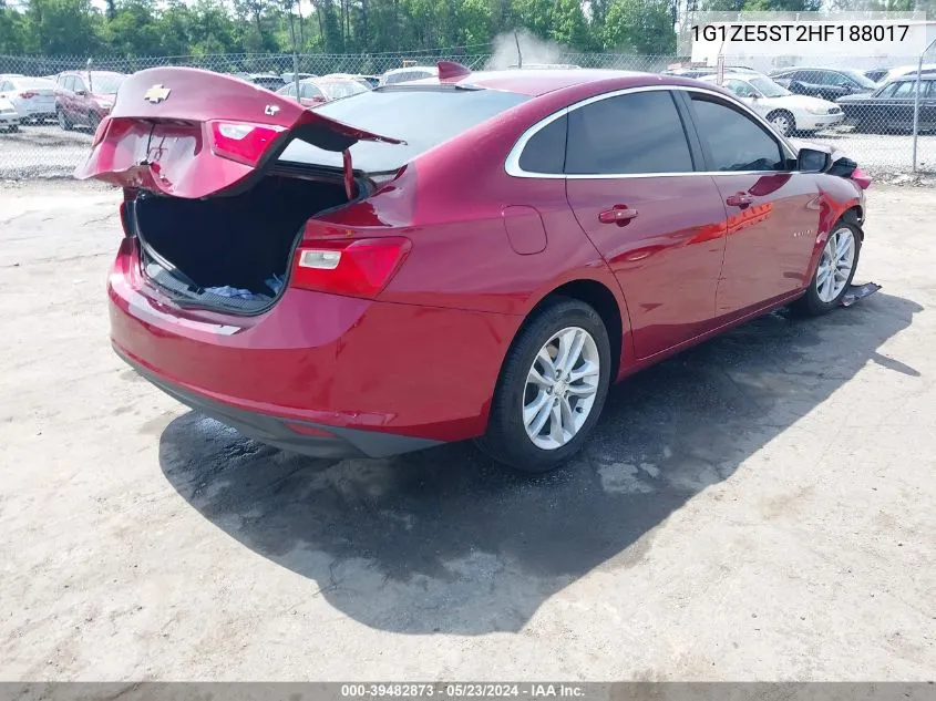 1G1ZE5ST2HF188017 2017 Chevrolet Malibu 1Lt