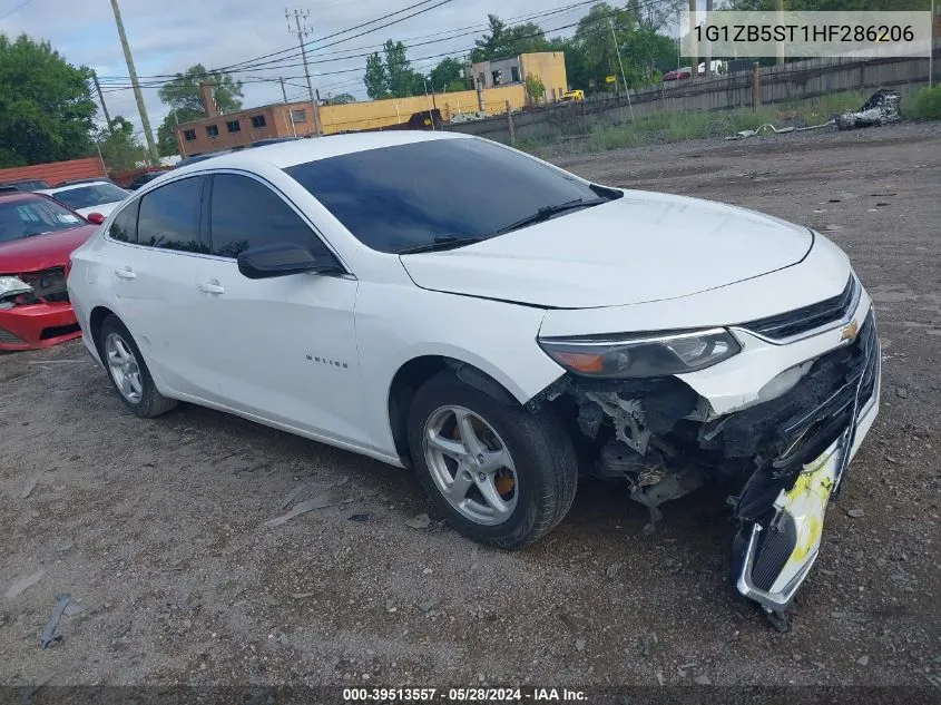 1G1ZB5ST1HF286206 2017 Chevrolet Malibu Ls