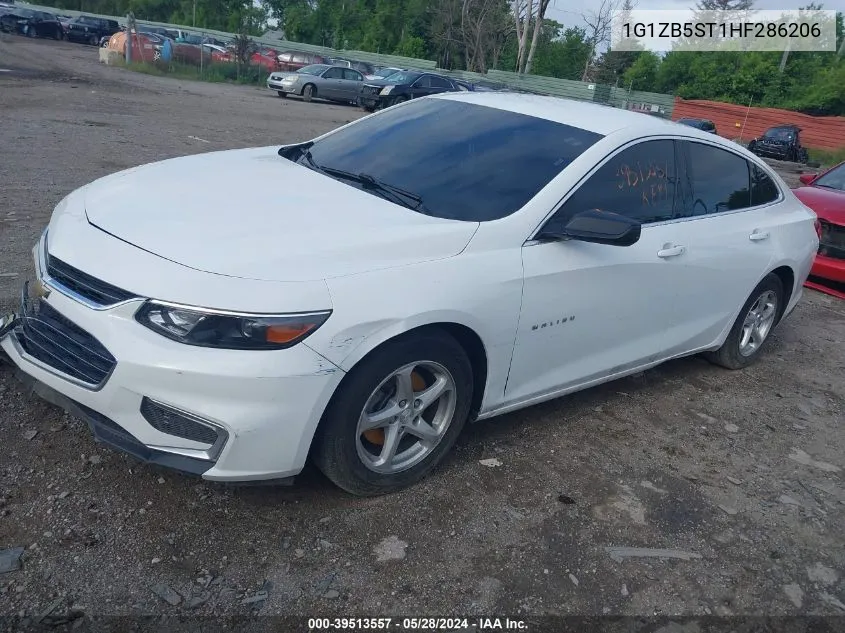 2017 Chevrolet Malibu Ls VIN: 1G1ZB5ST1HF286206 Lot: 39513557