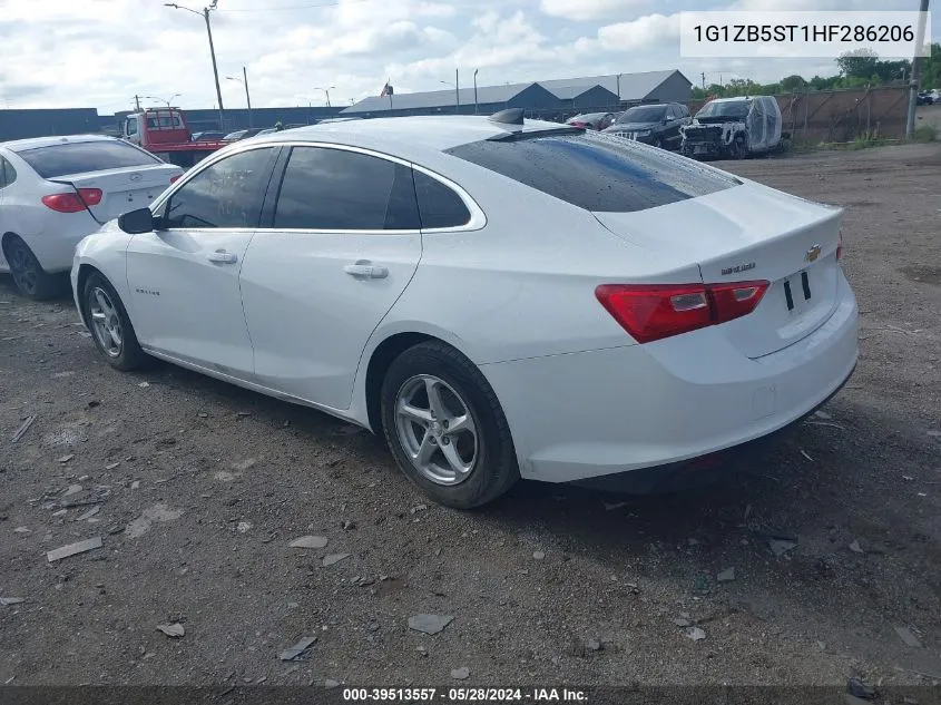 2017 Chevrolet Malibu Ls VIN: 1G1ZB5ST1HF286206 Lot: 39513557