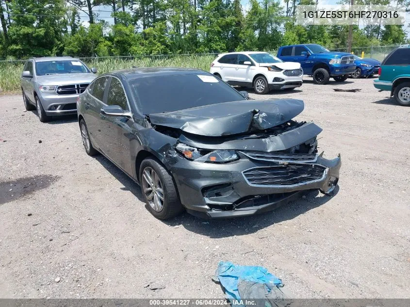 2017 Chevrolet Malibu 1Lt VIN: 1G1ZE5ST6HF270316 Lot: 39541227