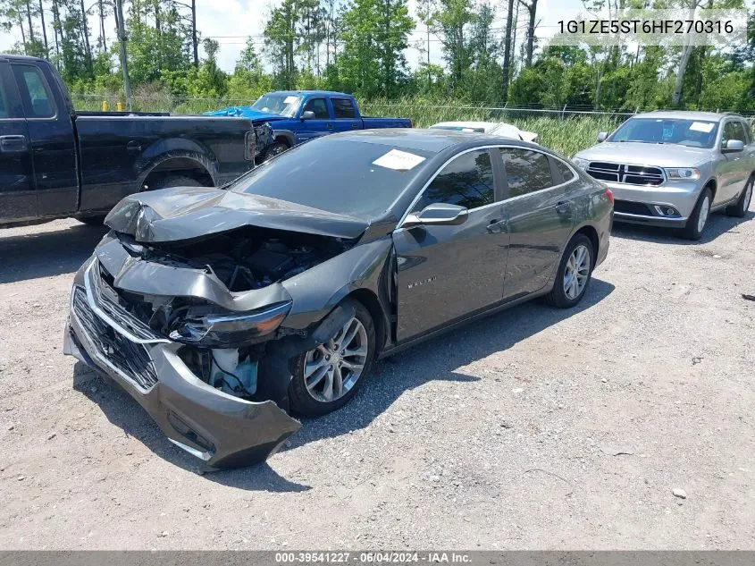 2017 Chevrolet Malibu 1Lt VIN: 1G1ZE5ST6HF270316 Lot: 39541227