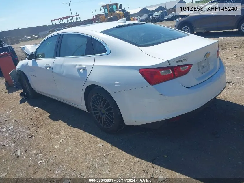 2017 Chevrolet Malibu 1Lt VIN: 1G1ZE5STXHF145240 Lot: 39645891