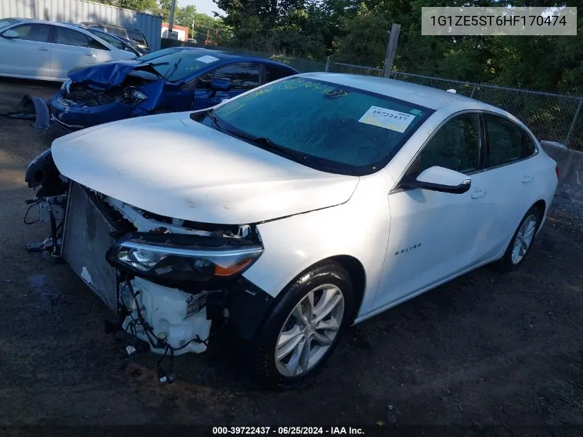 2017 Chevrolet Malibu 1Lt VIN: 1G1ZE5ST6HF170474 Lot: 39722437