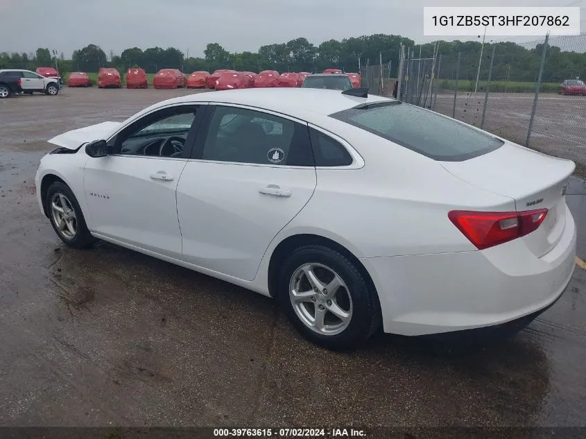 1G1ZB5ST3HF207862 2017 Chevrolet Malibu Ls