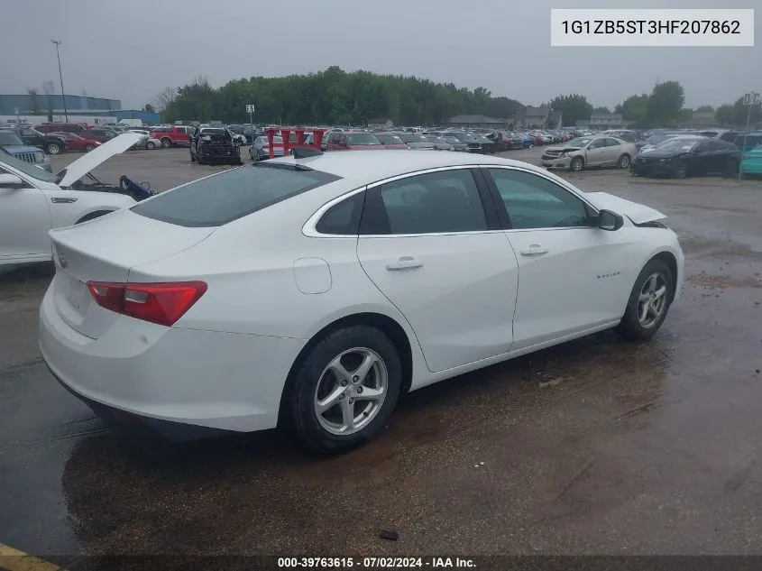 1G1ZB5ST3HF207862 2017 Chevrolet Malibu Ls