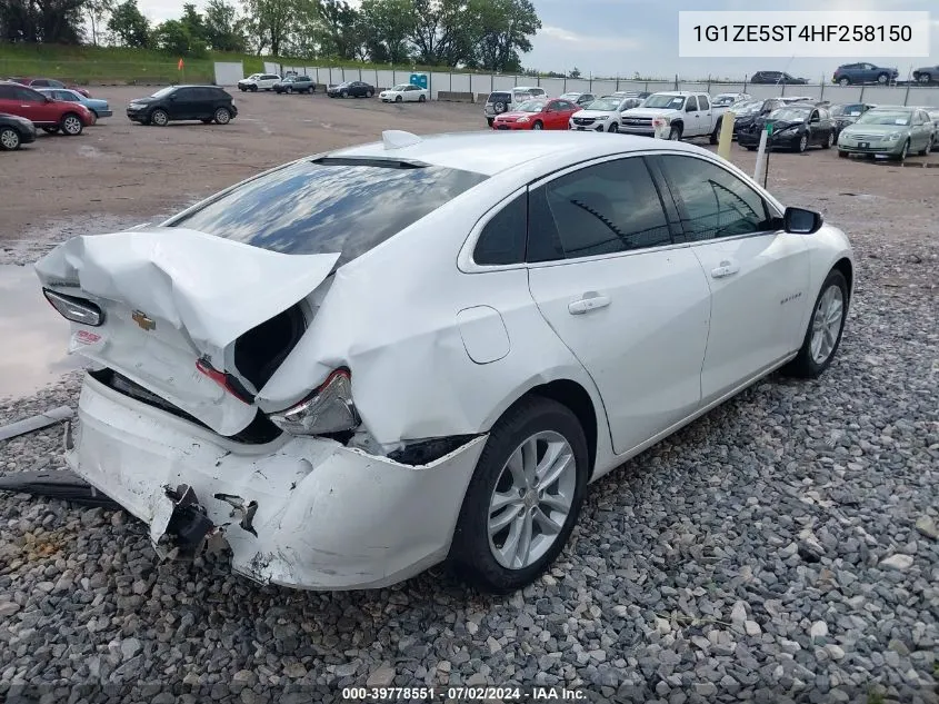 2017 Chevrolet Malibu 1Lt VIN: 1G1ZE5ST4HF258150 Lot: 39778551