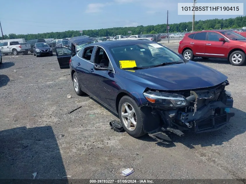 2017 Chevrolet Malibu Ls VIN: 1G1ZB5ST1HF190415 Lot: 39783227