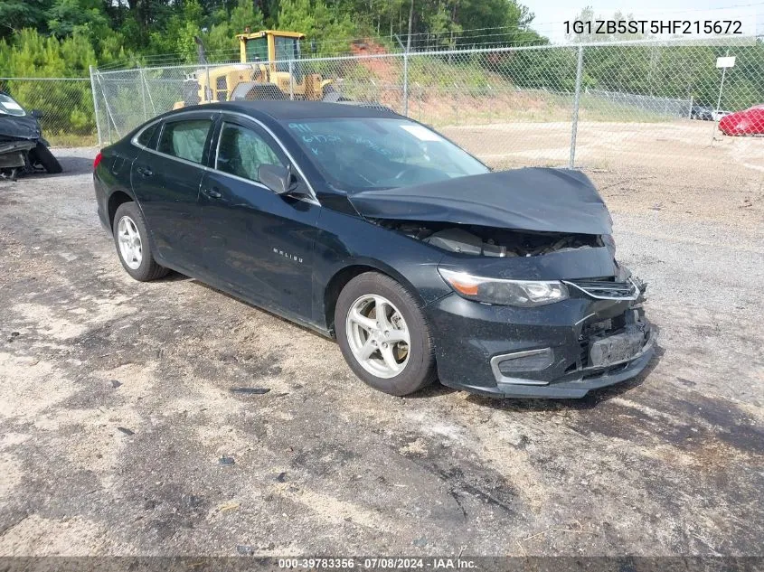 1G1ZB5ST5HF215672 2017 Chevrolet Malibu Ls