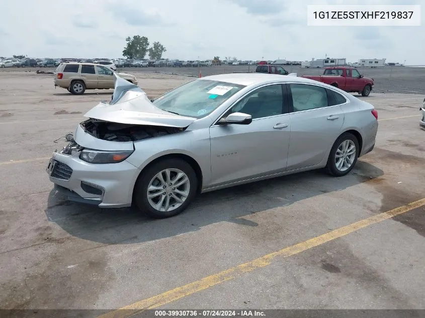 2017 Chevrolet Malibu 1Lt VIN: 1G1ZE5STXHF219837 Lot: 39930736