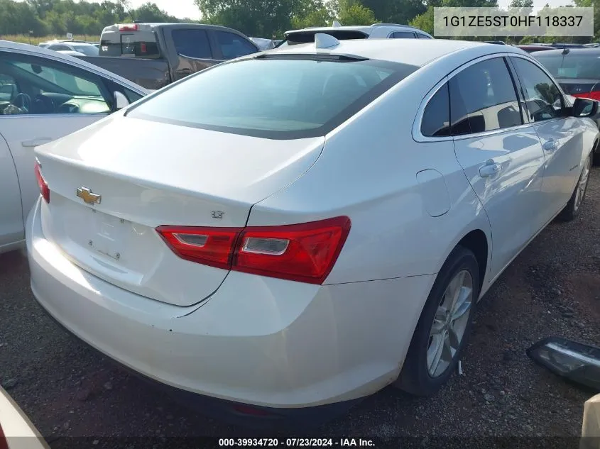 1G1ZE5ST0HF118337 2017 Chevrolet Malibu 1Lt