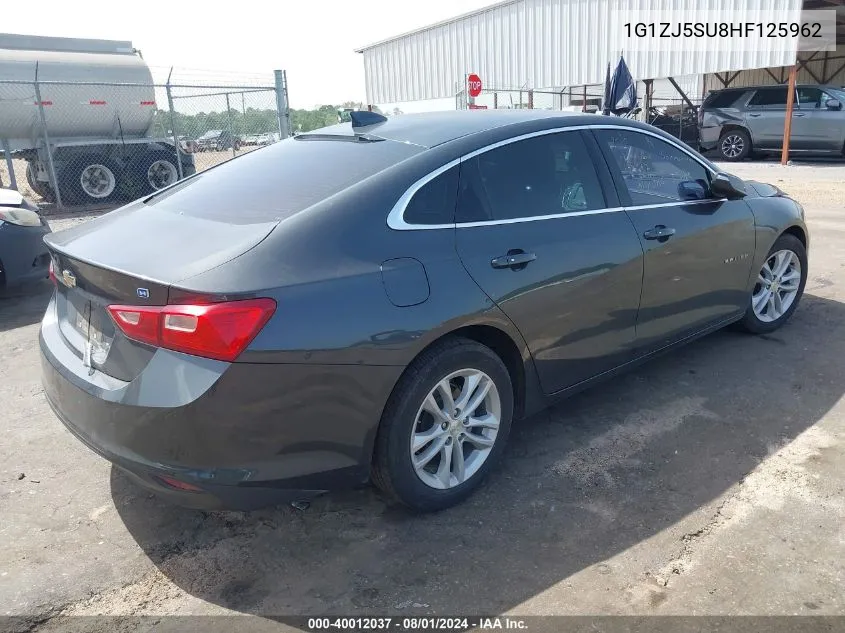 2017 Chevrolet Malibu Hybrid VIN: 1G1ZJ5SU8HF125962 Lot: 40012037