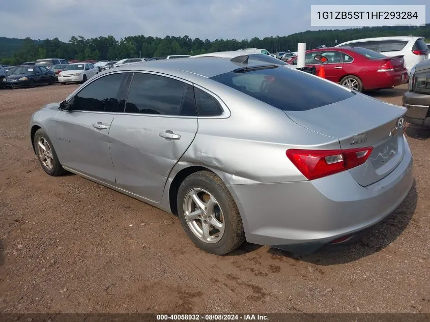 2017 Chevrolet Malibu Ls VIN: 1G1ZB5ST1HF293284 Lot: 40058932