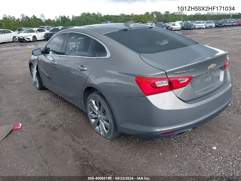 2017 Chevrolet Malibu Premier VIN: 1G1ZH5SX2HF171034 Lot: 40068190