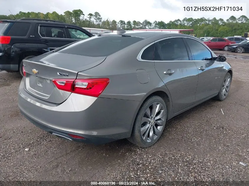 1G1ZH5SX2HF171034 2017 Chevrolet Malibu Premier