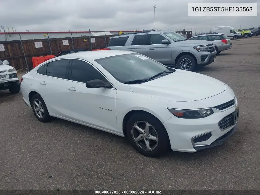 1G1ZB5ST5HF135563 2017 Chevrolet Malibu Ls