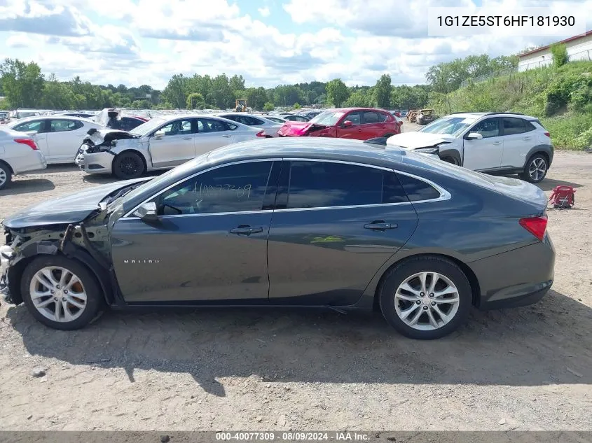 2017 Chevrolet Malibu 1Lt VIN: 1G1ZE5ST6HF181930 Lot: 40077309