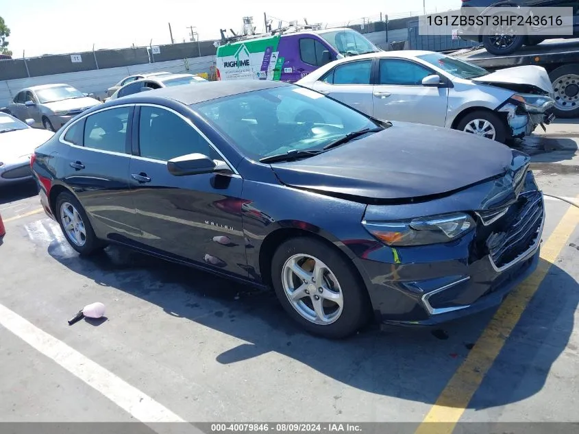 2017 Chevrolet Malibu Ls VIN: 1G1ZB5ST3HF243616 Lot: 40079846