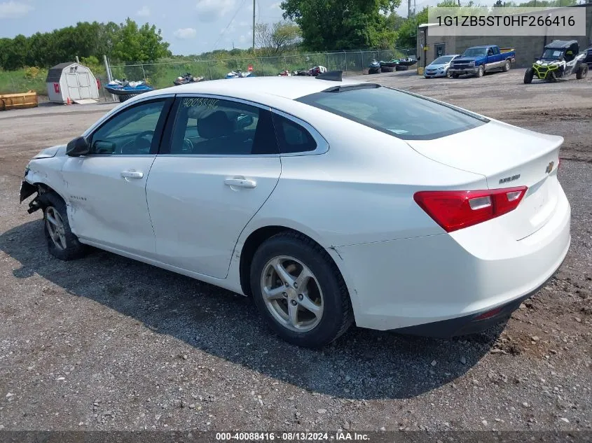 2017 Chevrolet Malibu Ls VIN: 1G1ZB5ST0HF266416 Lot: 40088416