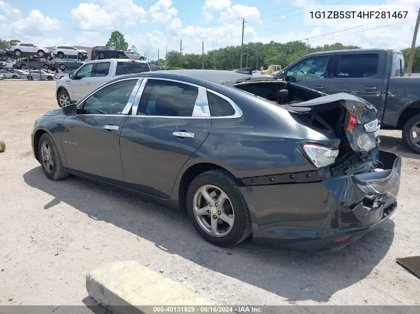 2017 Chevrolet Malibu Ls VIN: 1G1ZB5ST4HF281467 Lot: 40131929