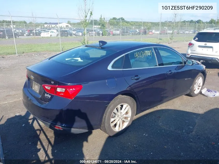 2017 Chevrolet Malibu Lt VIN: 1G1ZE5ST6HF290209 Lot: 40134071