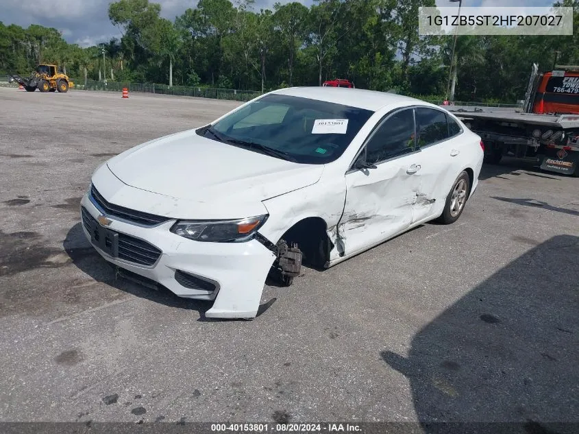 2017 Chevrolet Malibu Ls VIN: 1G1ZB5ST2HF207027 Lot: 40153801