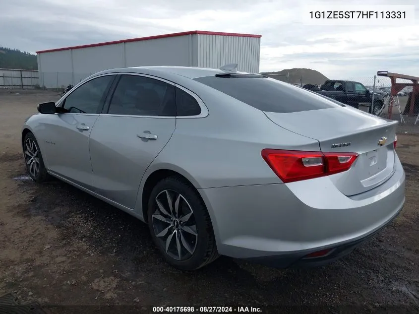 1G1ZE5ST7HF113331 2017 Chevrolet Malibu 1Lt