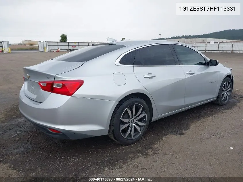 1G1ZE5ST7HF113331 2017 Chevrolet Malibu 1Lt