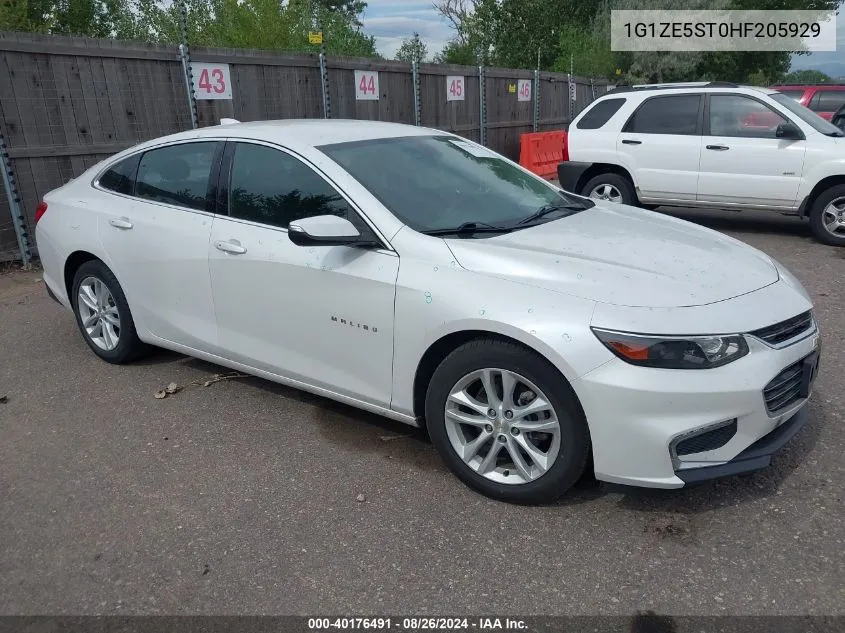 2017 Chevrolet Malibu 1Lt VIN: 1G1ZE5ST0HF205929 Lot: 40176491