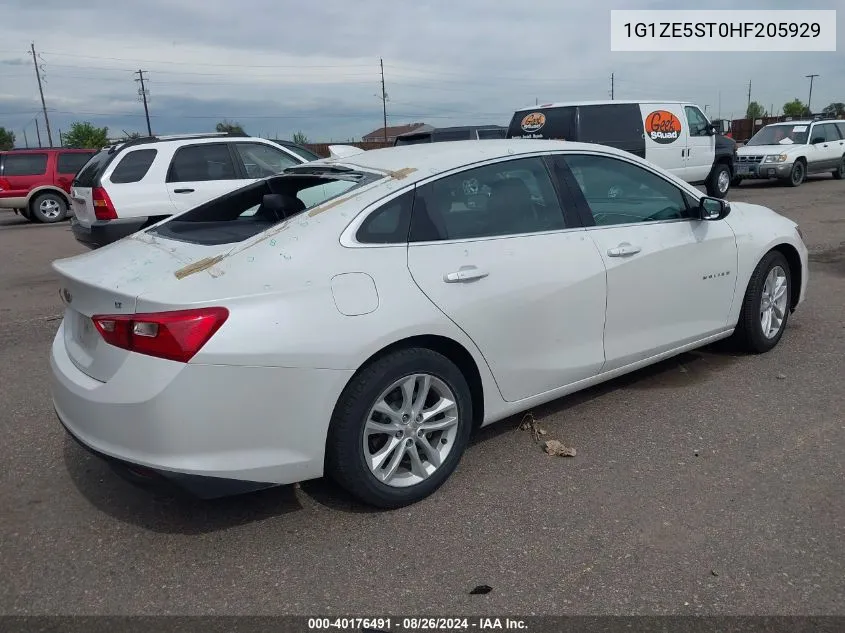 2017 Chevrolet Malibu 1Lt VIN: 1G1ZE5ST0HF205929 Lot: 40176491