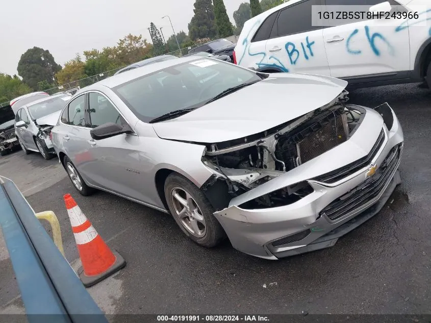 1G1ZB5ST8HF243966 2017 Chevrolet Malibu Ls