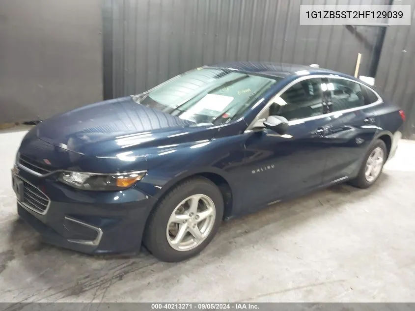 1G1ZB5ST2HF129039 2017 Chevrolet Malibu Ls