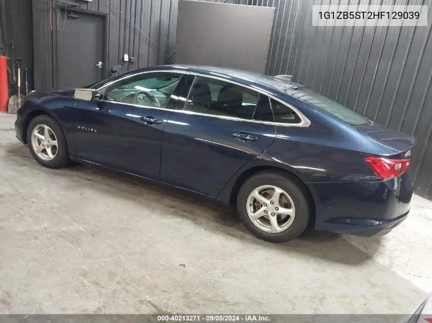 1G1ZB5ST2HF129039 2017 Chevrolet Malibu Ls