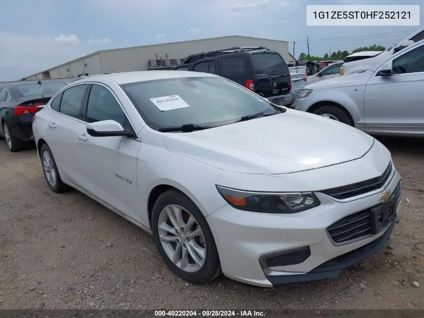 2017 Chevrolet Malibu 1Lt VIN: 1G1ZE5ST0HF252121 Lot: 40220204